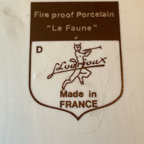 Louis Lourioux France Le Faune Floral & Butterfly Porcelain Covered Dish - Picture 11 of 14